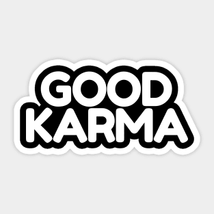 Good Karma Sticker